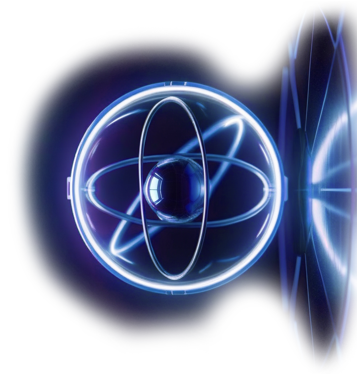 Imagen astracta similar a un átomo